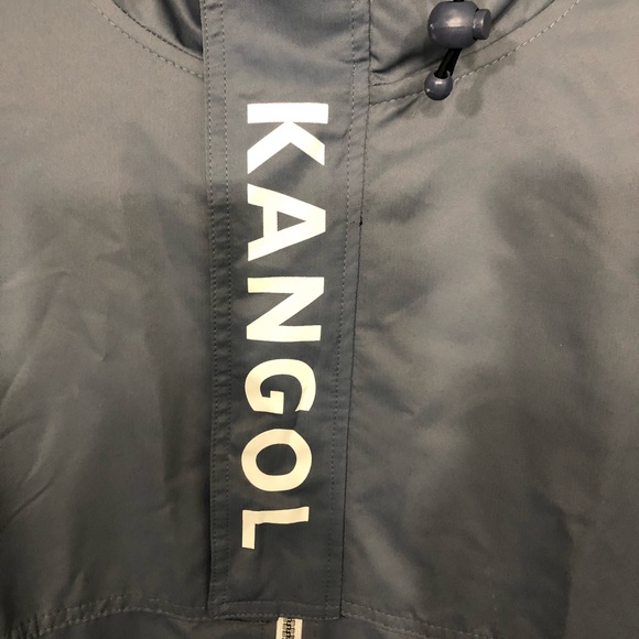 Kangol Signature British windbreaker hoodie jacket size large - Picture 2 of 8